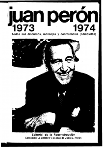 Discursos de Juan Domingo Perón 1973 - 1974