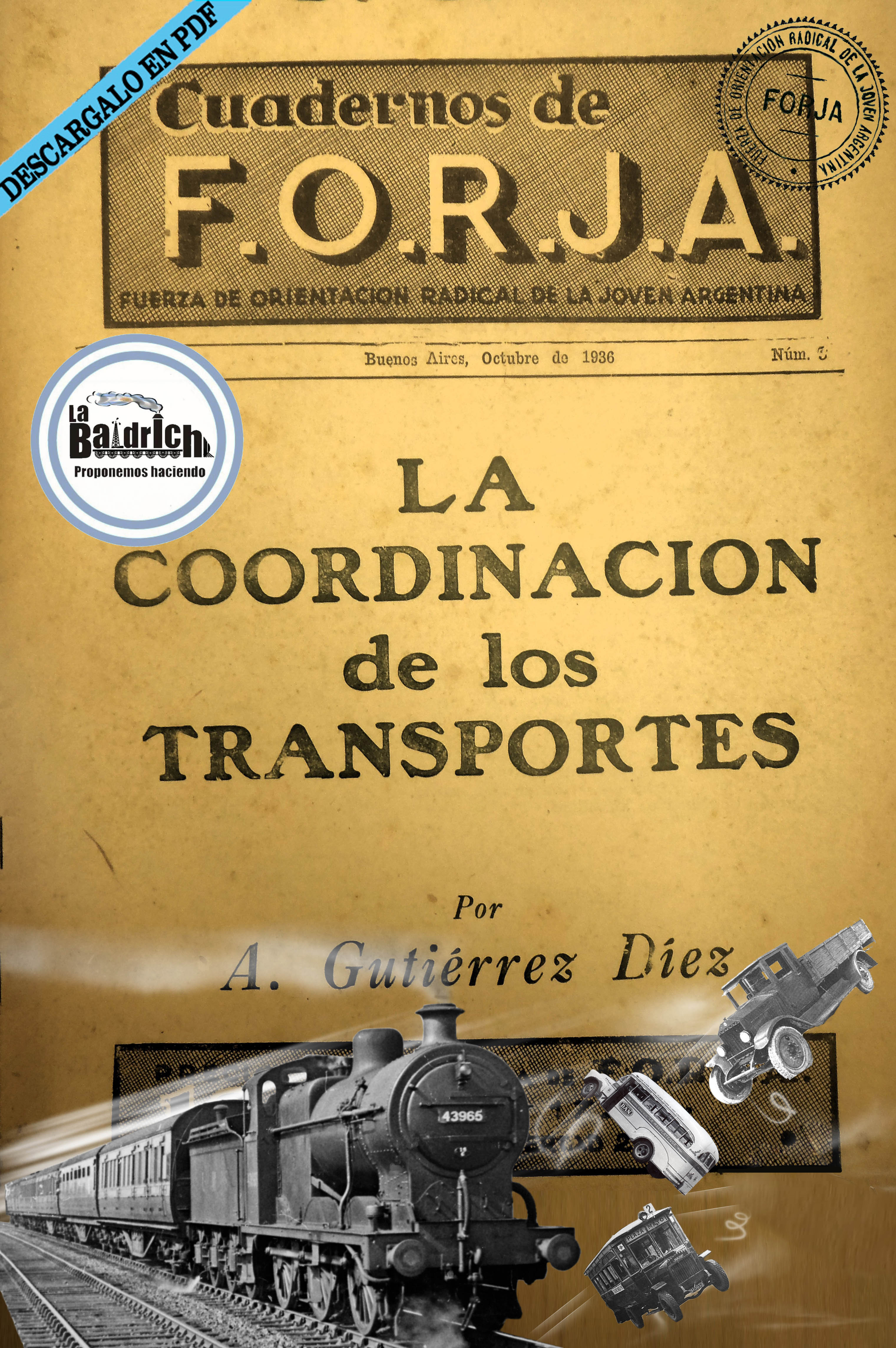 forja cuadernos La coordinación de los transportes ferroviario monopolio inglés gutierrez diez 1936 decada infame