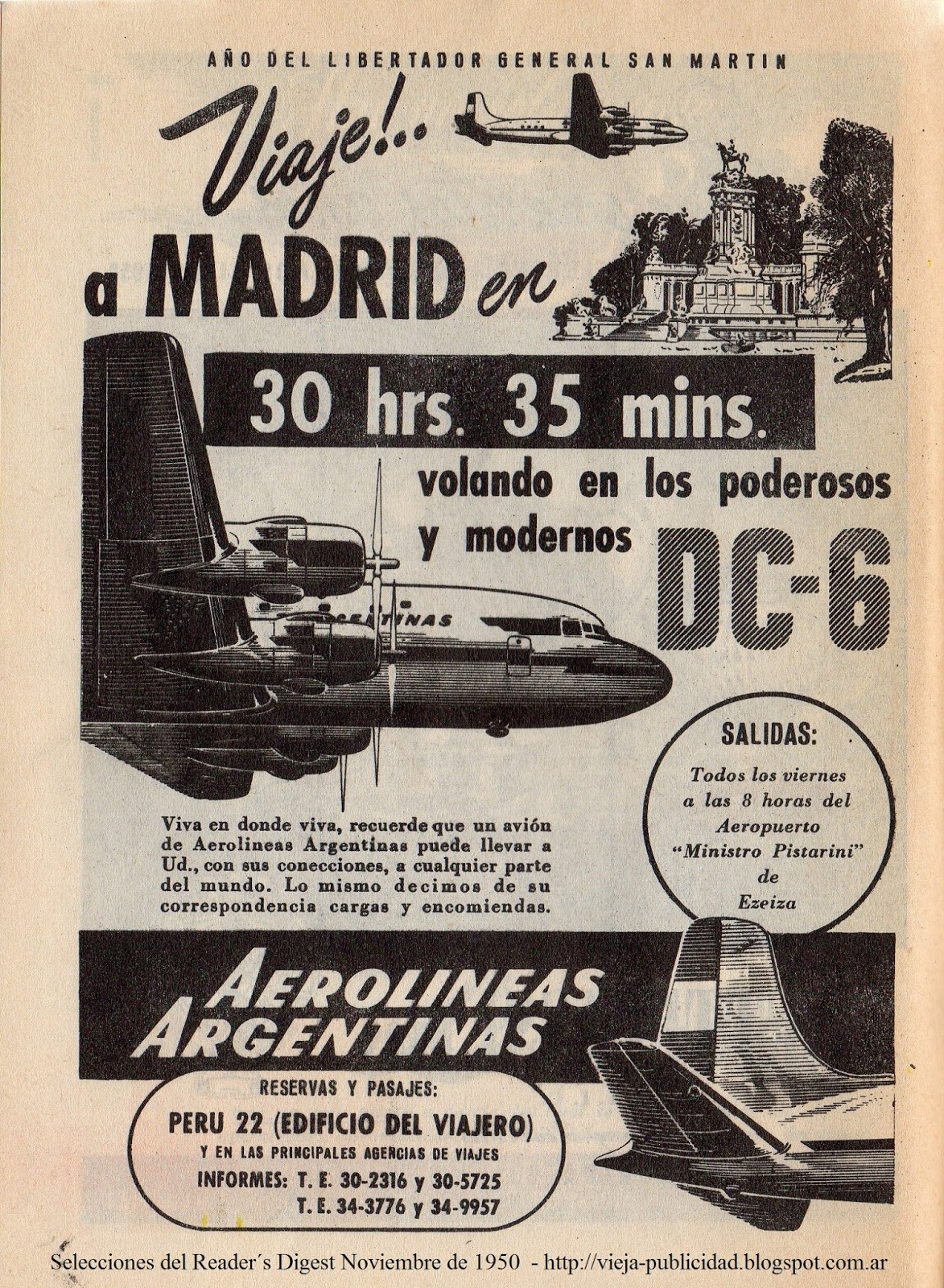 Aerolineas Argentinas 1950