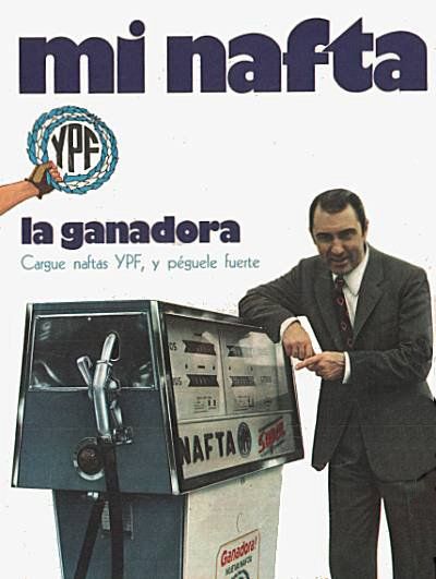 Publicidad YPF, 1970. Foto Cacho Fontana