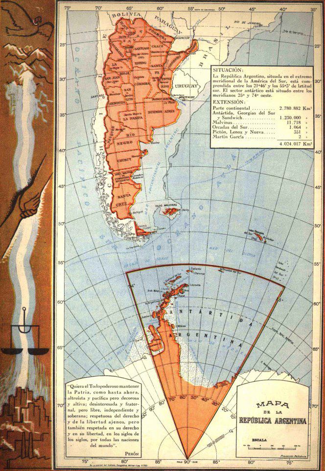 Mapa de Argentina Perón