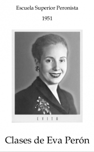 Clases de Evita en la Escuela Superior Peronista en 1951