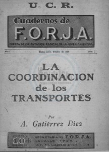 Cuaderno N°3. La coordinación de los transportes. Amable Gutiérrez Diez. Octubre 1936