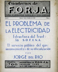 Cuaderno de FORJA N° 5 El problema de la electricidad - Jorge del Río