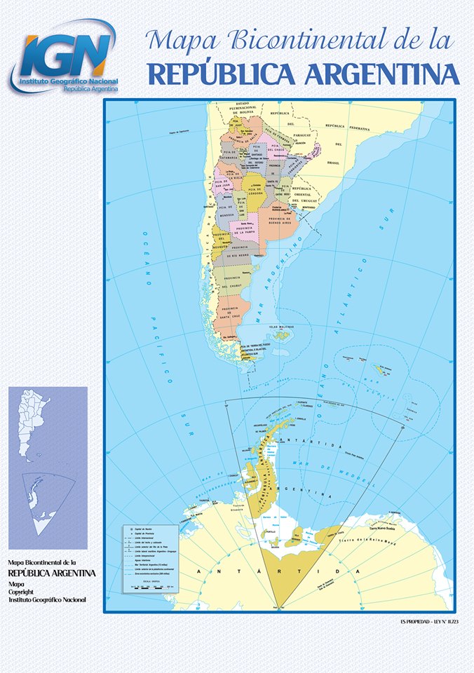 Mapa Bicontinental de la República Argentina