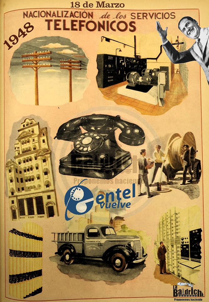 Nacionalización de los teléfonos - ENTel - Perón 1948