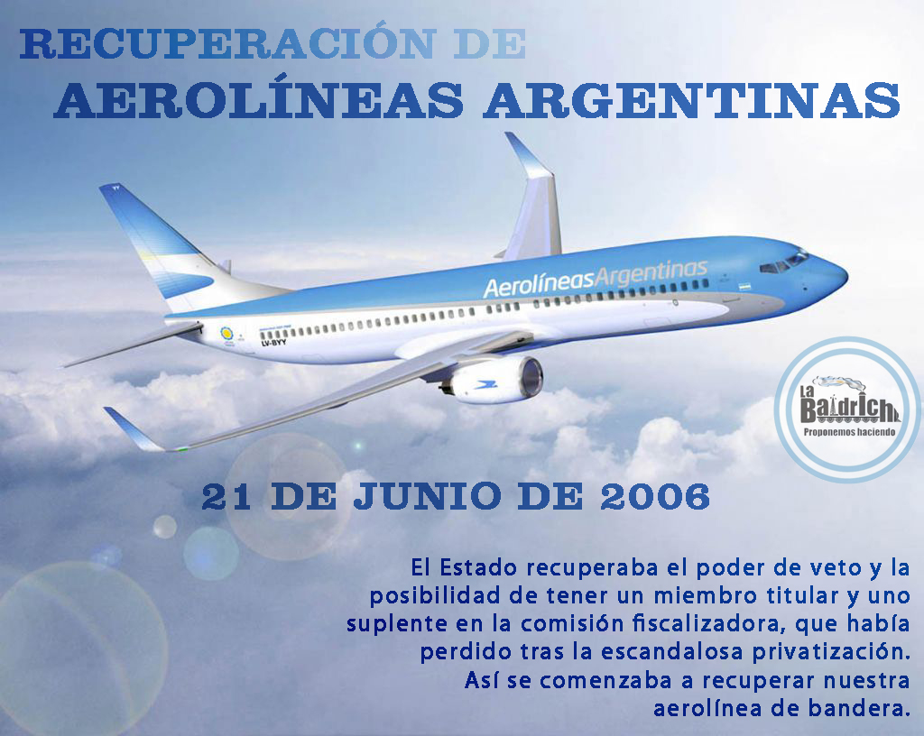Recuperación de Aerolíneas Argentinas
