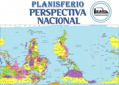 Planisferio proyección Hobo Dyer - Perspectiva Nacional