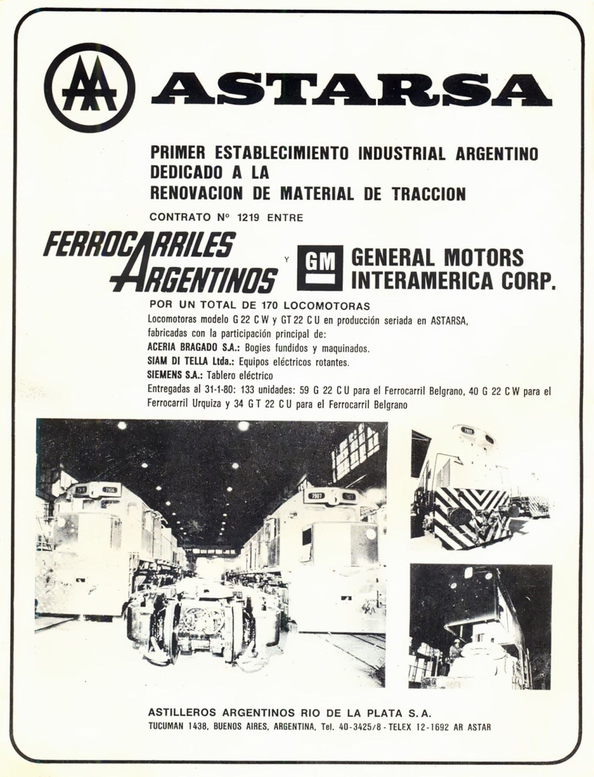 ASTARSA Ferrocarriles Argentinos