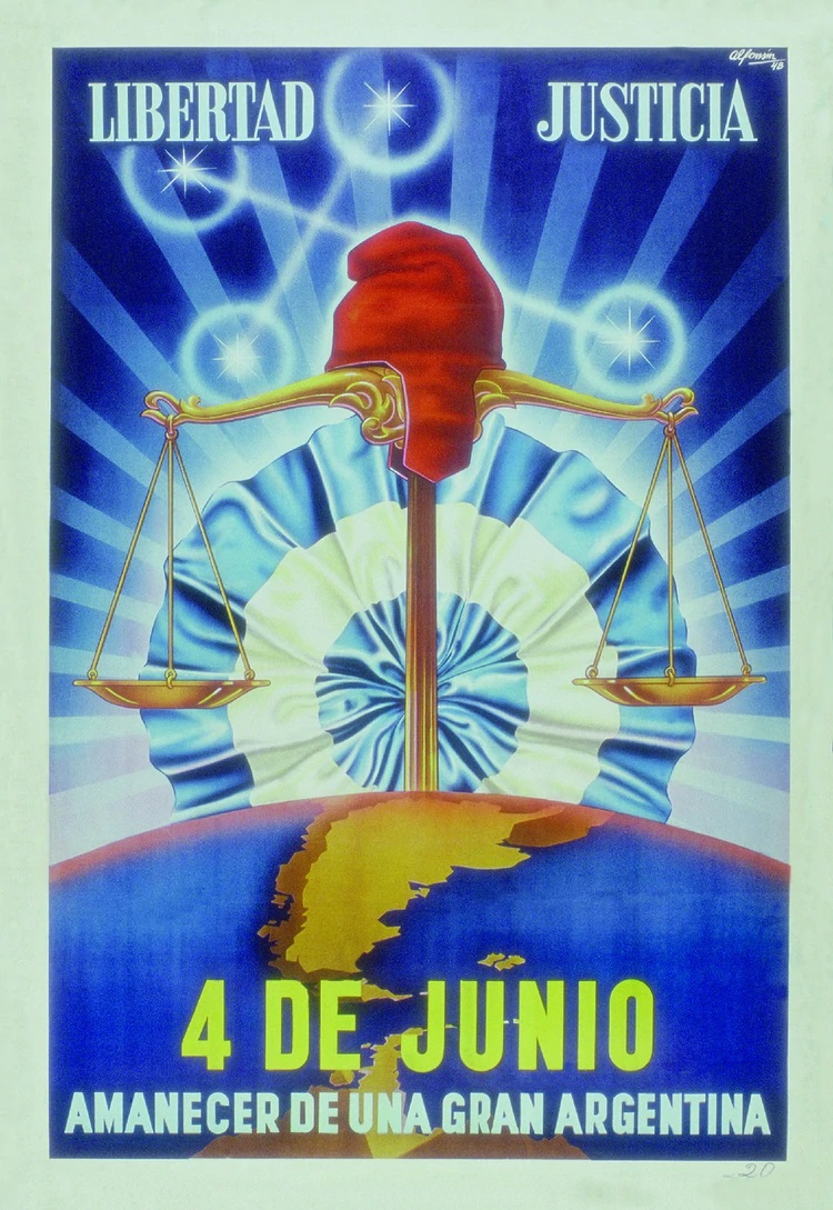 Afiches-del-Peronismo-Libro-de-Raquel-Quintana-y-Raul-Manrupe- 4 de junio de 1948. Autor Héctor Alfonsín