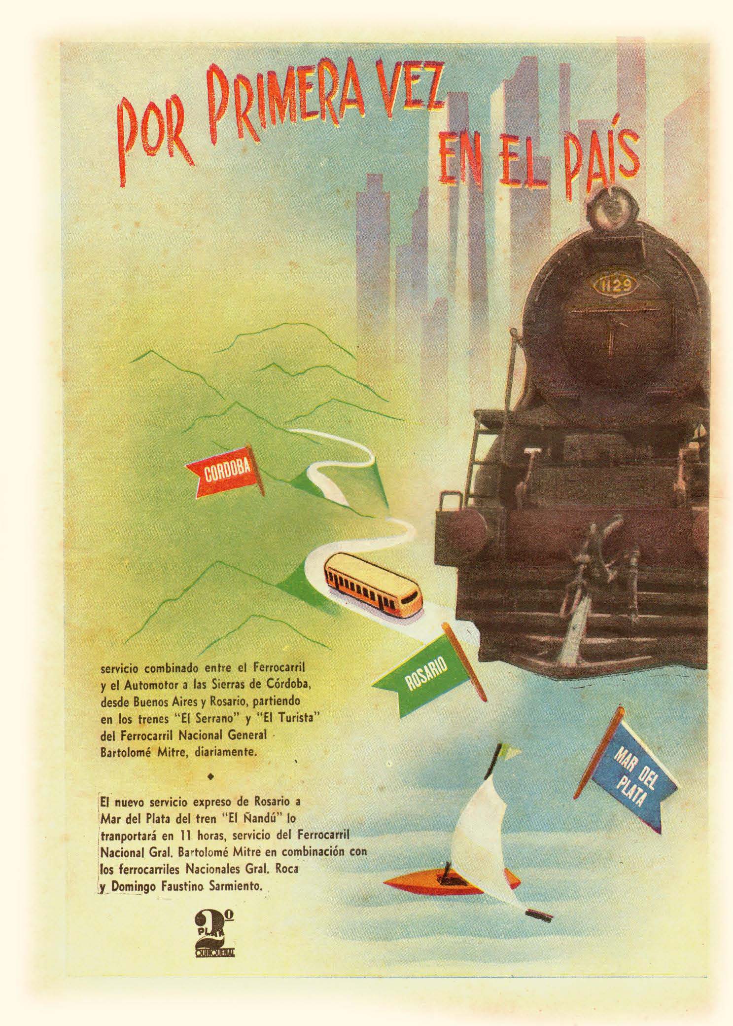 Ferrocarriles Argentinos Afiche publicidad archivoferroviario.com.arMundo-Peronista-57