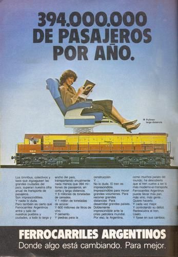 Ferrocarriles Argentinos Pasajeros por año